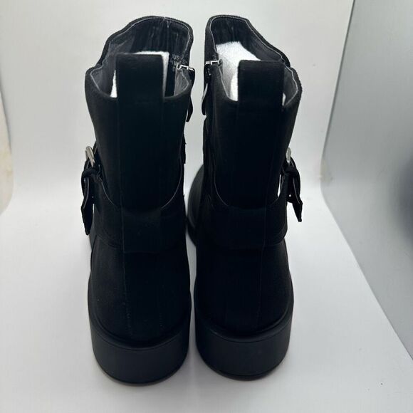 CUSHIONAIRE Women's Houston strap boot +Memory Foam 9 BLACK NEW - Picture 4 of 6